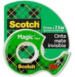 15635-ROLLO CINTA INVISIBLE 19MM X 7,5M MAGICCON DISPENSADOR 8-1975D SCOTH 7100086322