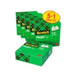 15643-PACK 5+1 ROLLOS CINTA INVISIBLE 19MM X 33M MAGIC810P5+1 SCOTH 7100054673