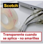 15648-ROLLO CINTA SUPERTRANSPARENTE 19MM X 7,5M CRYSTAL CON DISPENSADOR 6-1975D SCOTH 7100086309