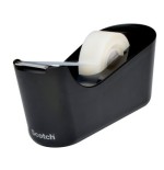 15661-DISPENSADOR PORTARROLLOS C18 DE SOBREMESA COLOR NEGRO CON ROLLO CINTA INVISIBLE 19MM X 33M MAGIC C18-B SCOTH 71001