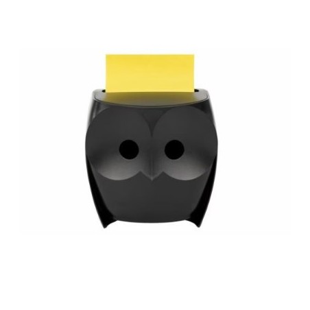 15664-PACK DISPENSADOR Z-NOTES BUHO NEGRO + 2 BLOCS 45 HOJAS 76X76MM POST-IT SUPER STICKY Z-NOTES OWL-330 SCOTH 71003223