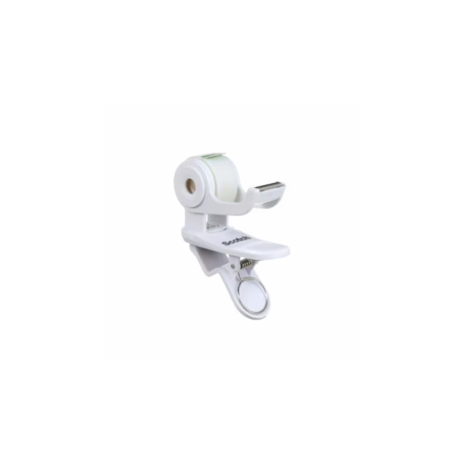 15667-DISPENSADOR PORTARROLLOS CLIP C19 BLANCO CON ROLLO CINTA INVISIBLE 19MM X 8,89M MAGIC C19-CLIP-WH-EMEA SCOTH 70127