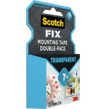 15708-ROLLO CINTA DE MONTAJE DOBLE CARA TRANSPARENTE 19 MM X 1,5M HASTA 7KG FIX 4910C-1915-P SCOTH 7100261816