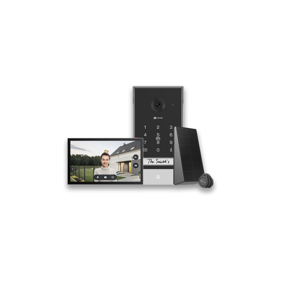 EZVIZ EP7 sistema de intercomunicacion de video 17,8 cm (7") Negro, Plata