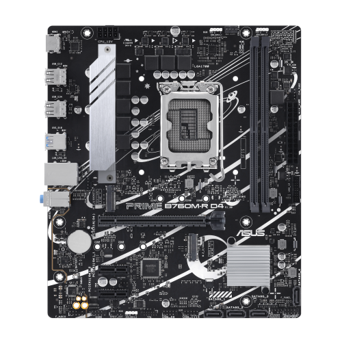 15747-ASUS PRIME B760M-R D4 Intel B760 LGA 1700 micro ATX
