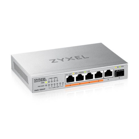 Zyxel XMG-105HP No administrado 2.5G Ethernet (100/1000/2500) Energia sobre Ethernet (PoE) Plata