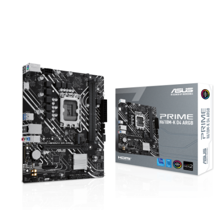 15796-ASUS PRIME H610M-K D4 ARGB Intel H610 LGA 1700 micro ATX