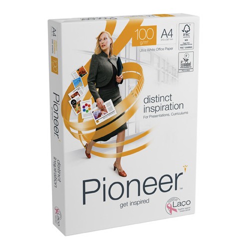 15841-PAQUETE 250H PAPEL DISTINCT PREMIUM 100GR A4 PIONEER CIE 169 PNR1000069