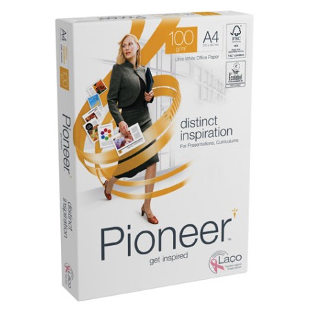 15841-PAQUETE 250H PAPEL DISTINCT PREMIUM 100GR A4 PIONEER CIE 169 PNR1000069