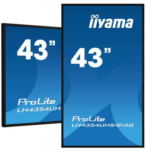 MONITOR IIYAMA 43" (LH4375UHS-B1AG) ANDROID 11 / 3844X2160 (4K UHD) / OPERACION 24/7 /500CD / LANDSC. Y PORTRAIT / 3XHDMI / DP /