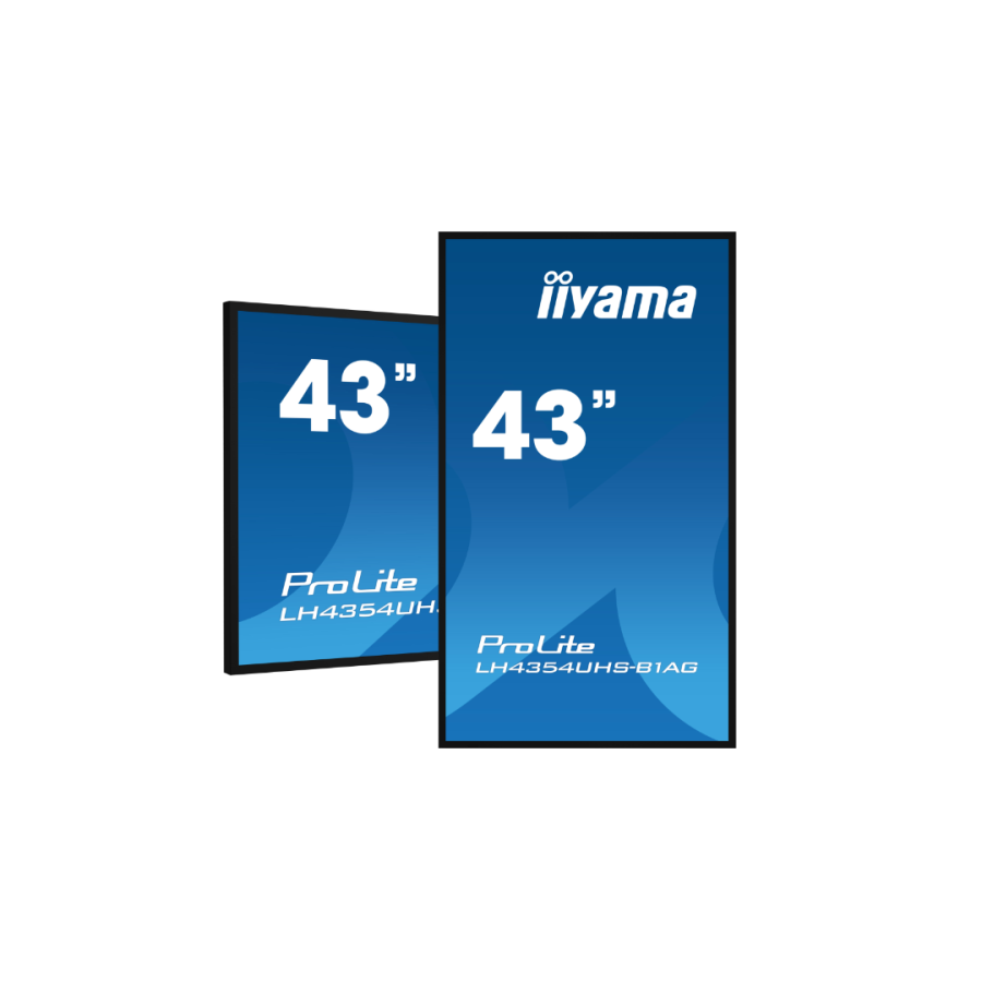 MONITOR IIYAMA 43" (LH4375UHS-B1AG) ANDROID 11 / 3844X2160 (4K UHD) / OPERACION 24/7 /500CD / LANDSC. Y PORTRAIT / 3XHDMI / DP /