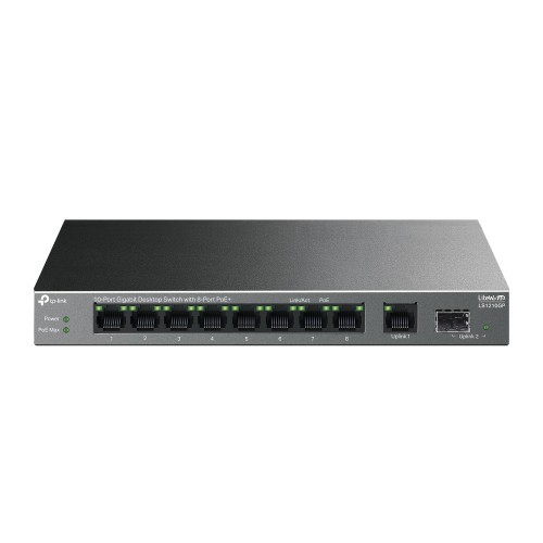 16029-TP-Link LiteWave LS1210GP switch No administrado Gigabit Ethernet (10/100/1000) Energia sobre Ethernet (PoE) Negro