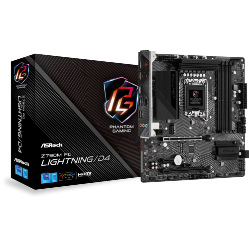 Asrock Z790M PG Lightning/D4 Intel Z790 LGA 1700 micro ATX
