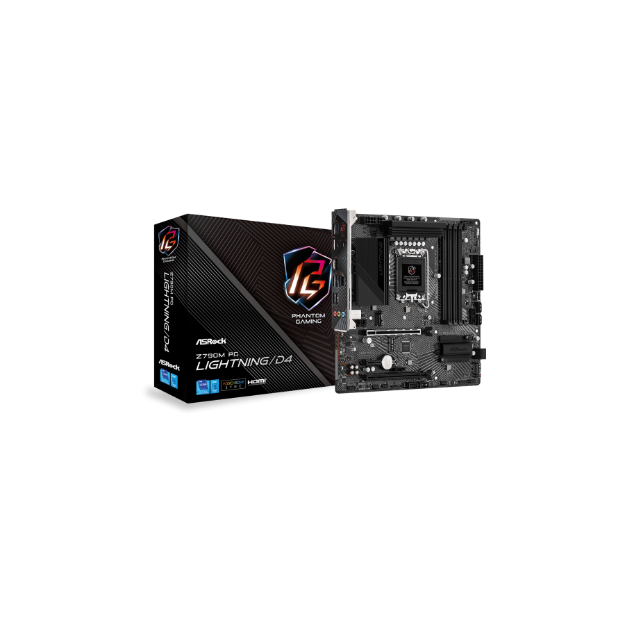 Asrock Z790M PG Lightning/D4 Intel Z790 LGA 1700 micro ATX