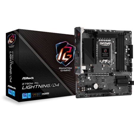 Asrock Z790M PG Lightning/D4 Intel Z790 LGA 1700 micro ATX