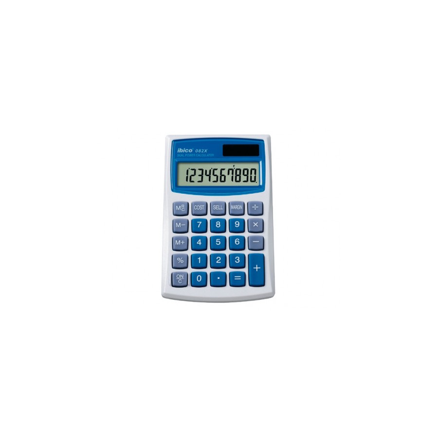 1608-CALCULADORA DE BOLSILLO DE 10 DIGITOS MODELO 082X SOLAR / PILA IBICO IB410017