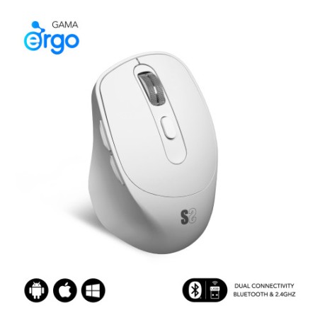 16094-SUBBLIM Raton CURVE ERGO DUAL MOUSE BATTERY BLACK