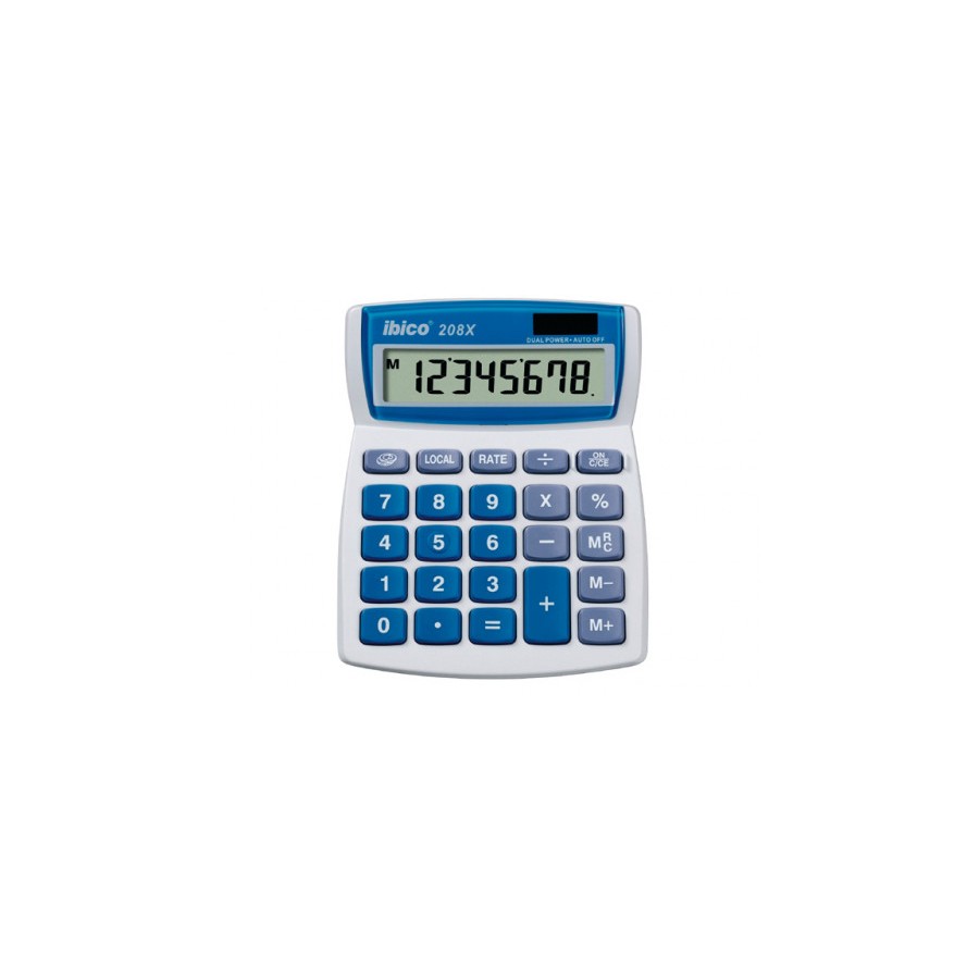 1610-CALCULADORA DE SOBREMESA DE 8 DIGITOS MODELO 208X SOLAR / PILA IBICO IB410062