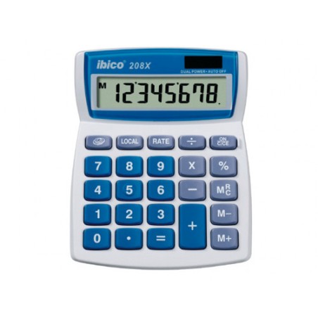 1610-CALCULADORA DE SOBREMESA DE 8 DIGITOS MODELO 208X SOLAR / PILA IBICO IB410062