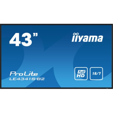 16221-iiyama PROLITE LE4341S-B2 Pantalla plana para senalizacion digital 108 cm (42.5") LCD 350 cd / m2 Full HD Negro 18
