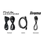 16222-iiyama PROLITE LE4341S-B2 Pantalla plana para senalizacion digital 108 cm (42.5") LCD 350 cd / m2 Full HD Negro 18