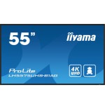 16225-iiyama ProLite Pantalla plana para senalizacion digital 138,7 cm (54.6") LCD Wifi 500 cd / m2 4K Ultra HD Negro Pr