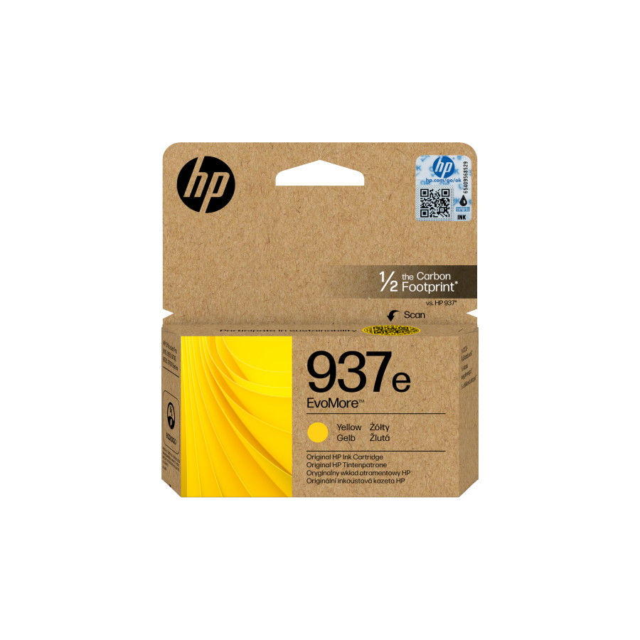 16288-HP Cartucho de Tinta Original EvoMore 937e amarilla