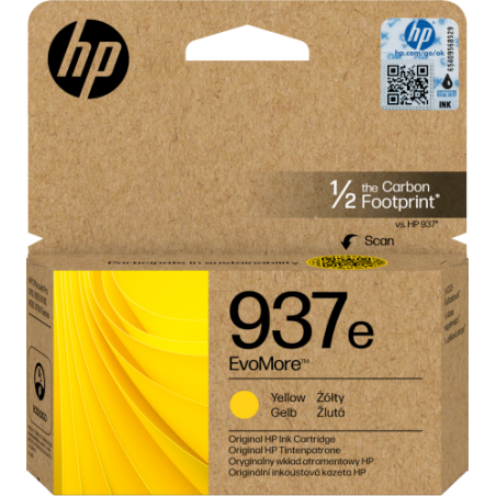 16288-HP Cartucho de Tinta Original EvoMore 937e amarilla