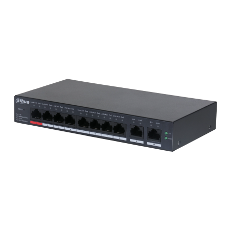 16311-(DH-CS4010-8ET-110) DAHUA SWITCH 10 PUERTOS CLOUD MANAGEMENT 8 POE