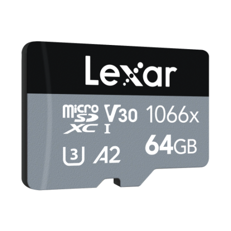 Lexar Professional 1066x microSDXC UHS-I Cards SILVER Series 64 GB Clase 10
