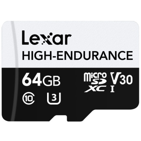 Lexar High-Endurance 64 GB MicroSDXC UHS-I Clase 10