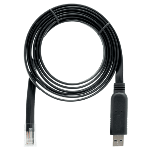 16369-QNAP CAB-CONSOLE-URJ45-1M8 cable USB 1,8 m RJ-45 USB A Negro
