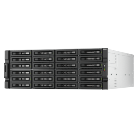 16386-QNAP TL-R2400PES-RP caja para disco duro externo Carcasa de disco duro/SSD Negro, Gris 2.5/3.5"