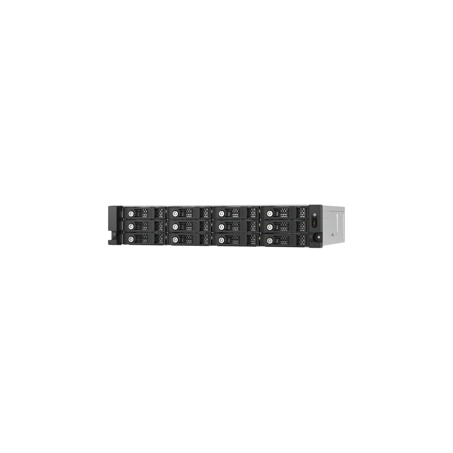 16390-QNAP TL-R1200PES-RP caja para disco duro externo Carcasa de disco duro/SSD Negro, Gris 2.5/3.5"