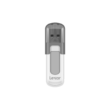 Lexar JumpDrive V100 unidad flash USB 64 GB USB tipo A 3.2 Gen 1 (3.1 Gen 1) Gris, Blanco