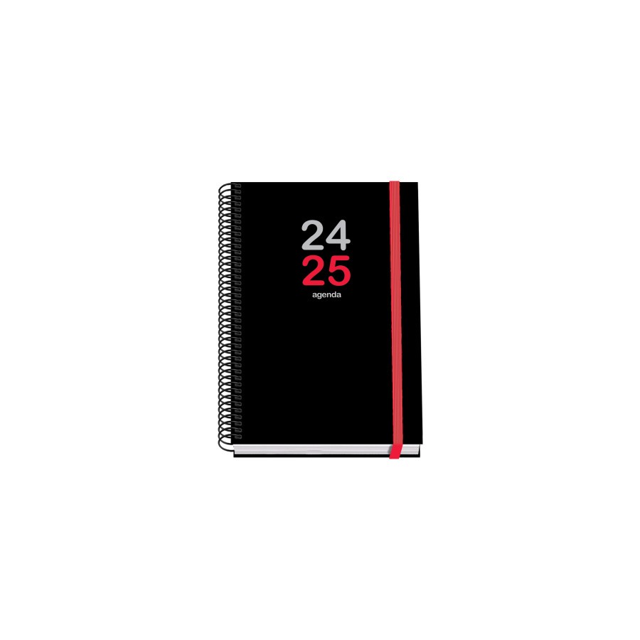 AGENDA ESCOLAR 2024-2025 TAMANO A5 TAPA CARTON FORRADO  SEMANA VISTA ELITE PRIME DOHE 51769