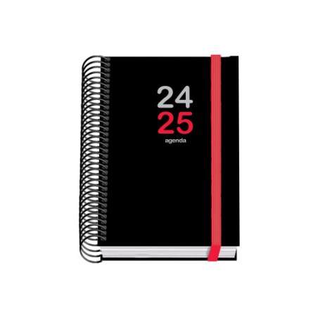 AGENDA ESCOLAR 2024-2025 TAMANO A6 TAPA CARTON FORRADO  DIA PAGINA ELITE PRIME DOHE 51773