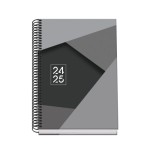 AGENDA ESCOLAR 2024-2025 TAMANO A5 TAPA CARTON FORRADO  SEMANA VISTA TANGRAM BASIC NEGRO DOHE 51747