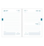 AGENDA ESCOLAR 2024-2025 TAMANO A5 TAPA CARTON FORRADO  DIA PAGINA TANGRAM BASIC VERDE DOHE 51742