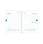 AGENDA ESCOLAR 2024-2025 TAMANO A6 TAPA CARTON FORRADO  DIA PAGINA TANGRAM BASIC AZUL DOHE 51748