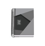AGENDA ESCOLAR 2024-2025 TAMANO A6 TAPA CARTON FORRADO  DIA PAGINA TANGRAM BASIC NEGRO DOHE 51751