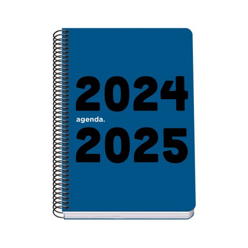 AGENDA ESCOLAR 2024-2025 TAMANO A5 TAPA POLIPROPILENO  DIA PAGINA MEMORY BASIC AZUL DOHE 51755