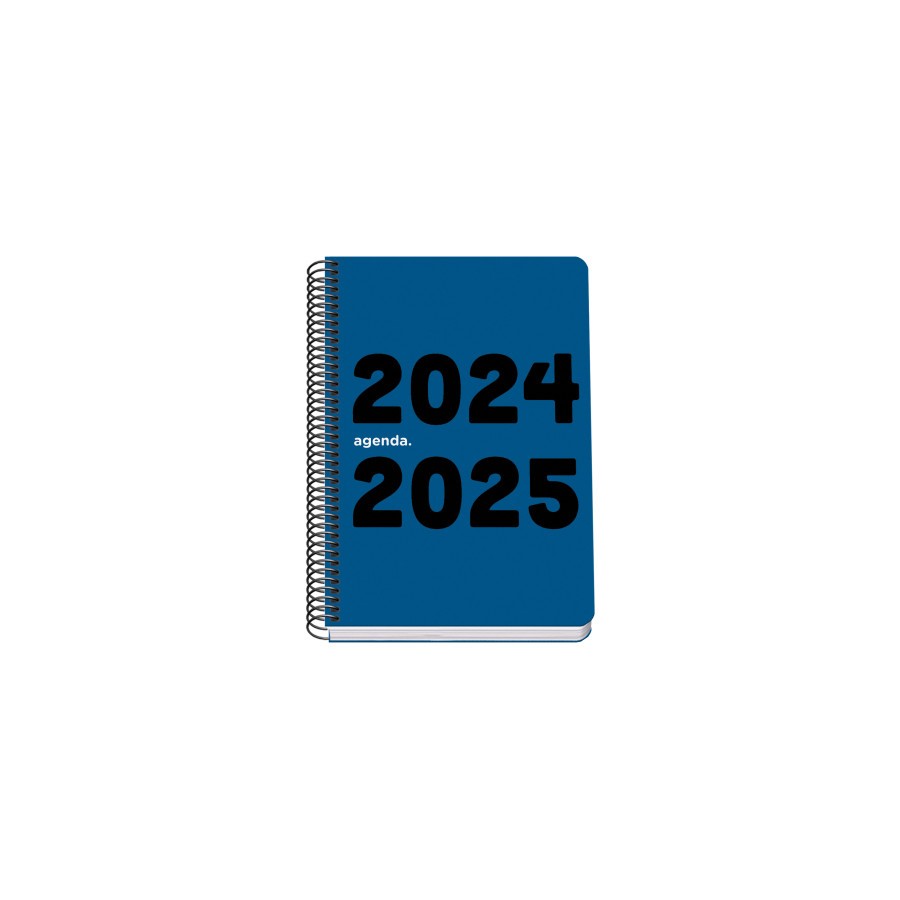 AGENDA ESCOLAR 2024-2025 TAMANO A5 TAPA POLIPROPILENO  DIA PAGINA MEMORY BASIC AZUL DOHE 51755