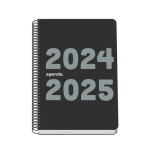AGENDA ESCOLAR 2024-2025 TAMANO A5 TAPA POLIPROPILENO  DIA PAGINA MEMORY BASIC NEGRO DOHE 51758
