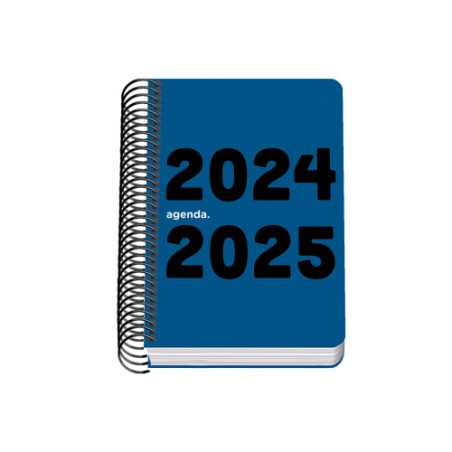 AGENDA ESCOLAR 2024-2025 TAMANO A6 TAPA POLIPROPILENO  DIA PAGINA MEMORY BASIC AZUL DOHE 51763