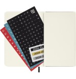 AGENDA 18 MESES 2024-2025 SEMANAL P (9 X 14 CM) NEGRA TAPA BLANDA MOLESKINE DSB18WN2Y25
