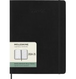 AGENDA 18 MESES 2024-2025 SEMANAL XL (19 X 25 CM) NEGRA TAPA BLANDA MOLESKINE DSB18WN4Y25