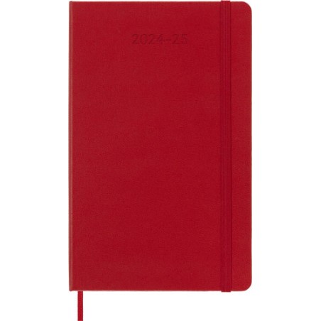 AGENDA 18 MESES 2024-2025 SEMANAL P (9 X 14 CM) ROJO ESCARLATA TAPA BLANDA MOLESKINE DSF218WN2Y25