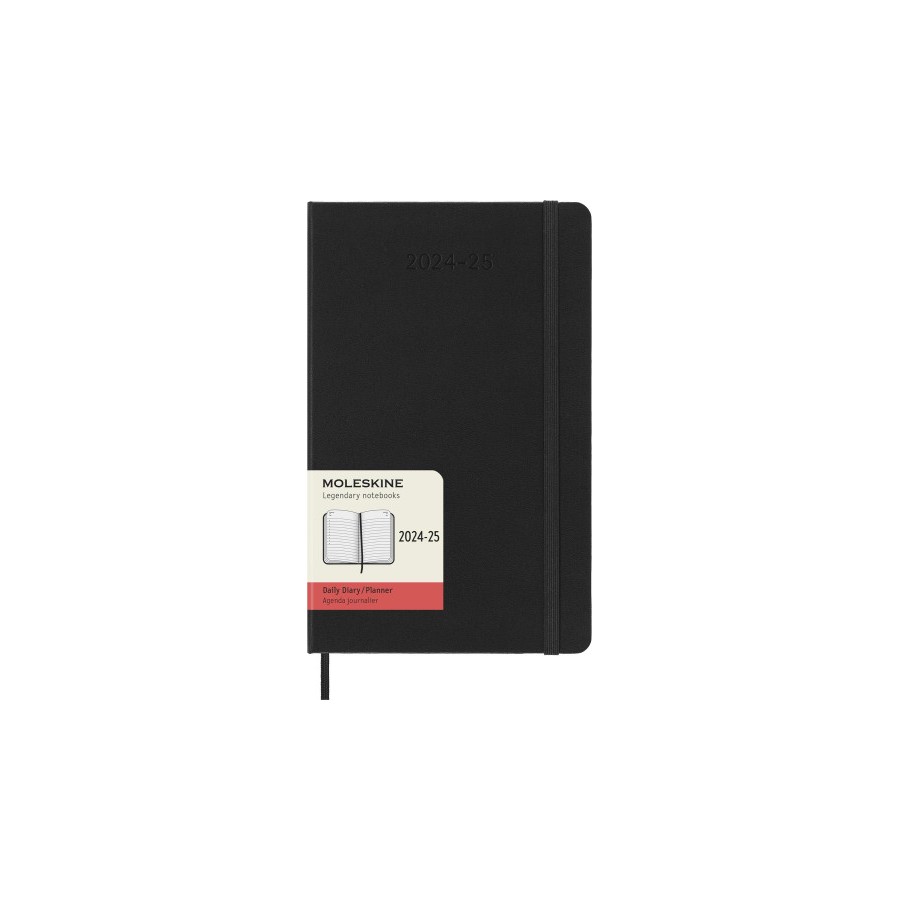 AGENDA 18 MESES 2024-2025 DIARIA L (13 X 21 CM) NEGRA TAPA DURA MOLESKINE DHB18DC3Y25