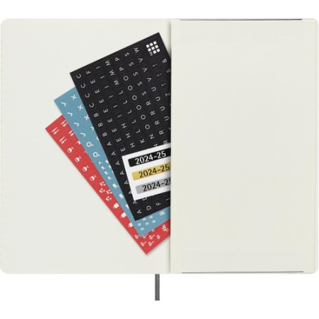AGENDA 18 MESES 2024-2025 DIARIA L (13 X 21 CM) NEGRA TAPA BLANDA MOLESKINE DSB18DC3Y25